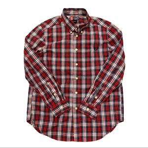 Boy’s Chaps Long Sleeve Button Down Shirt Size L